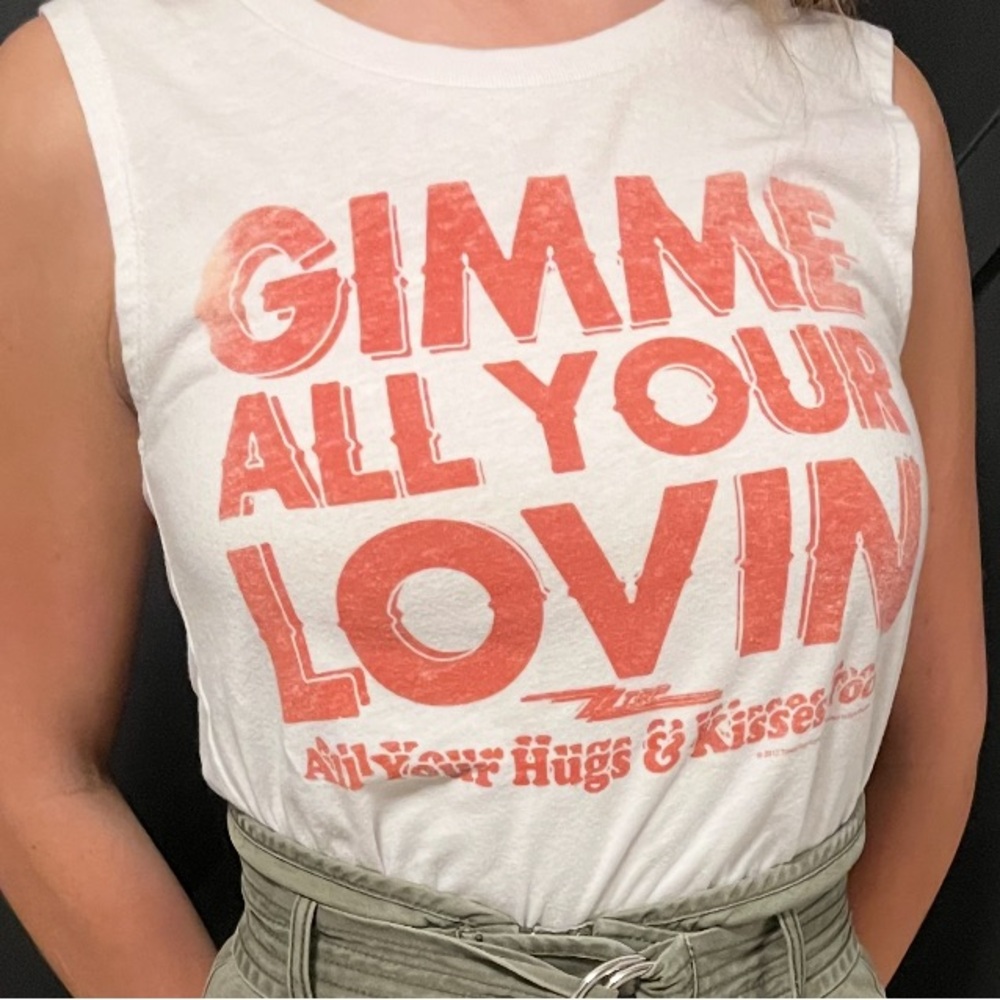Anthro Midnight Rider Gimme All Your Lovin' Tank Small Grunge Rocker